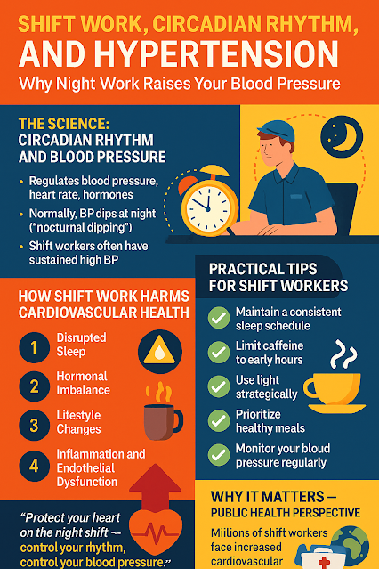 Shift Work, Circadian Rhythm, and Hypertension: Why Night Work Raises Your Blood Pressure