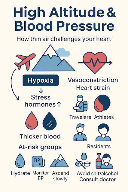 High Altitude and Blood Pressure: How Thin Air Challenges Your Heart